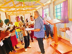 Giving out books
